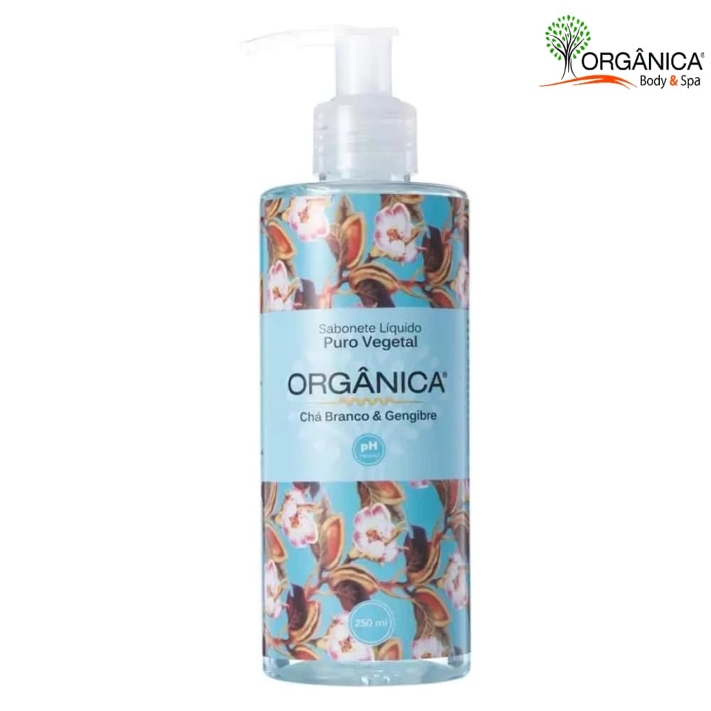 Sabonete Líquido Orgânica Chá Branco e Gengibre 250ml