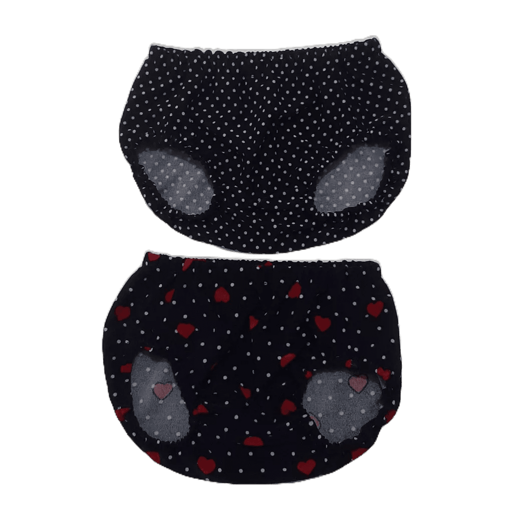 Roupa Para Bonecas Kit com 2 Calcinhas Tapa Fraldas Brinquedo Infantil Menina Acessórios Bebe Reborn