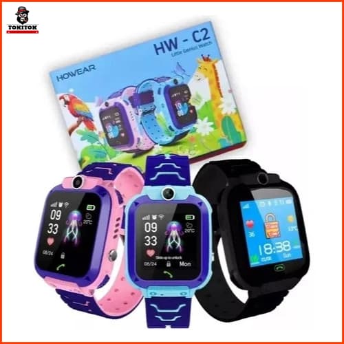 Relógio Infantil Smartwatch HW-C2 com Câmera, Chip, GPS, SOS e Jogos Educativos – Crianças 3 a 12 anos