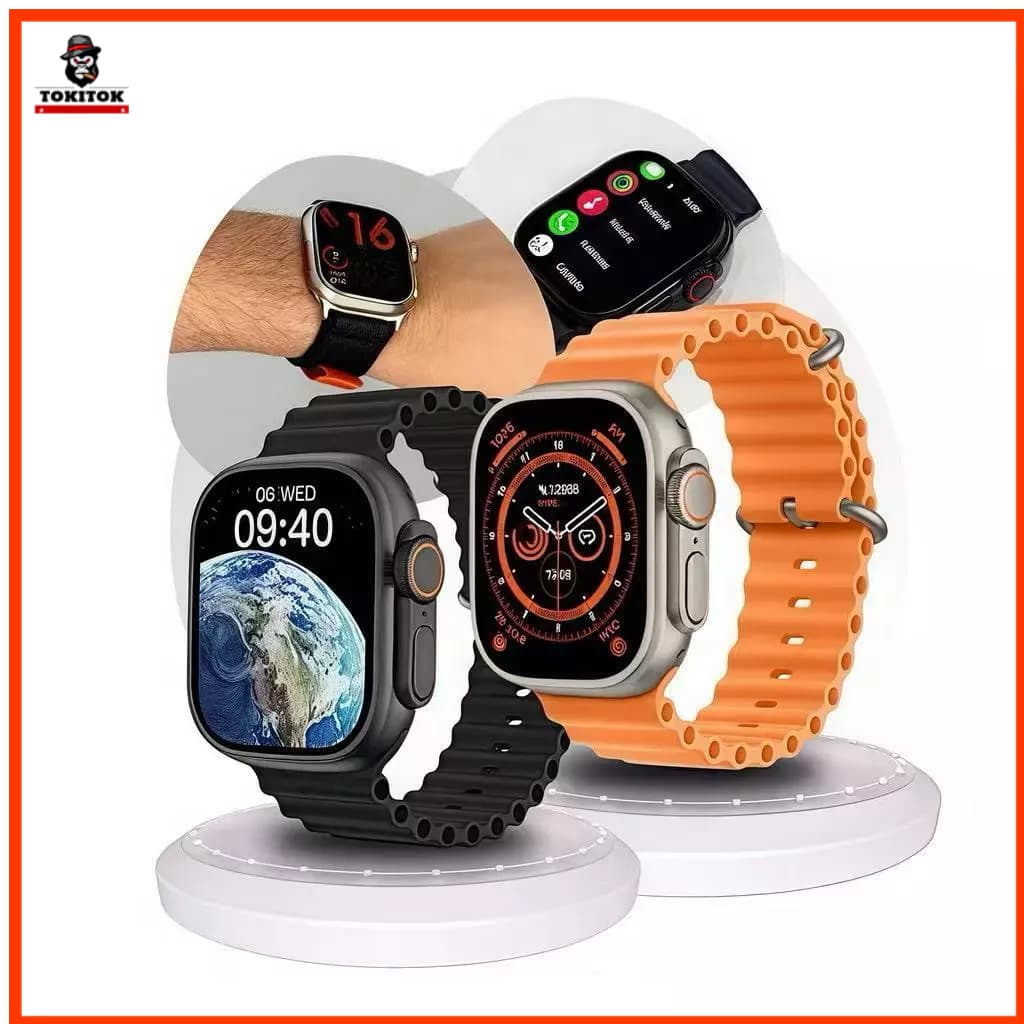 Relógio Smartwatch 49mm 10 Ultra Plus  Bluetooth Chamadas Monitor Cardíaco Esportivo Compatível Android/iPhone