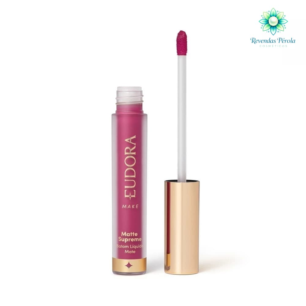 Batom Liquido Matte Supreme Eudora Make Fucsia Valioso - 4 ML