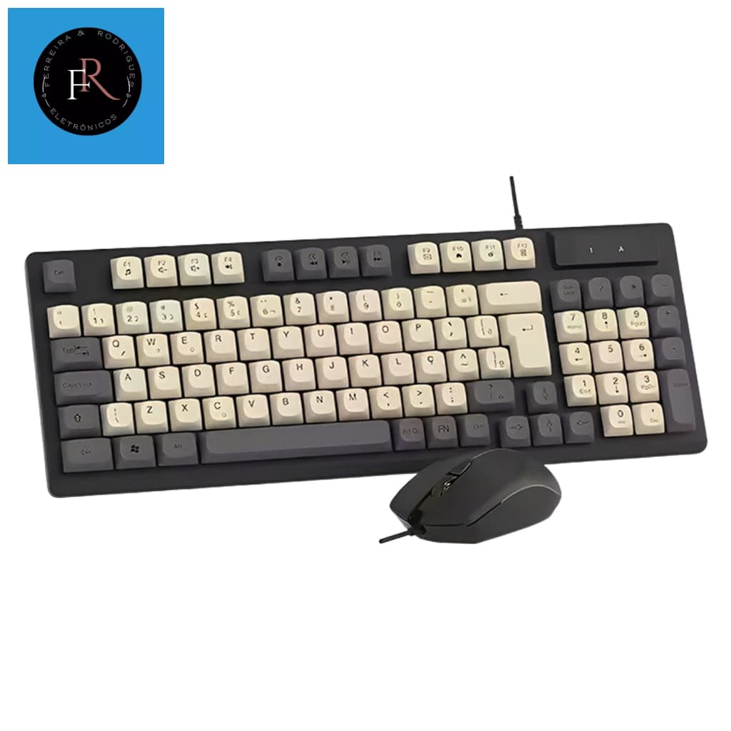 Kit Teclado Semi Mecanico E Mouse Gamer Altomex AL9510 Para PC Notebook