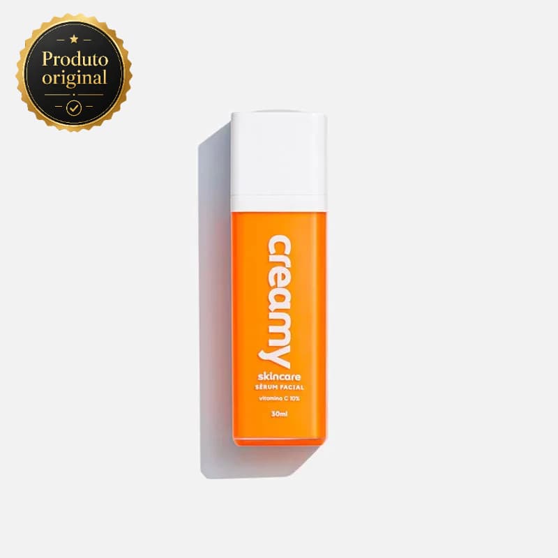 Sérum Facial Antioxidante Vitamina C Creamy 30ml Rápida Absorção Clareia Uniformiza Proteje
