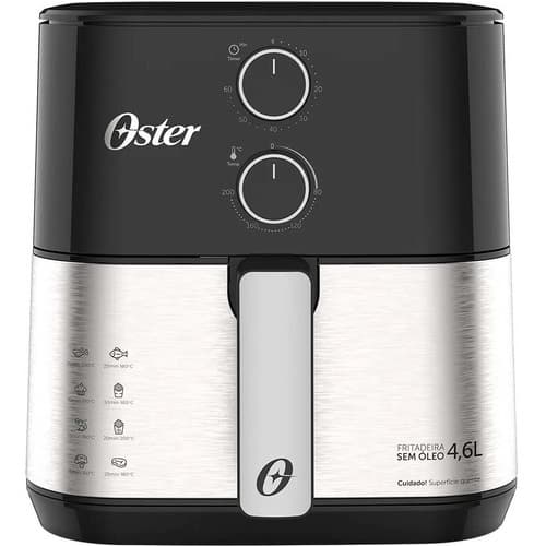 Fritadeira Sem Óleo Oster Ofrt520 Inox Compact 4,6l 127v