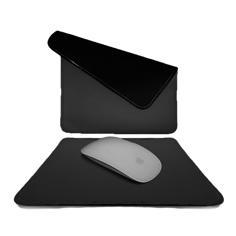 MousePad Deskpad Tapete Case Gamer Notebook Macbook Computador Escritório Profissional Preta