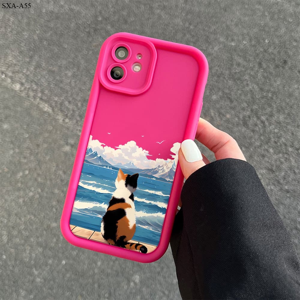 Capa Para Samsung Galaxy A56 A55 A54 A53 A52 A52S A36 A35 A34 A32 4G 5G Capinha Soft Silicone Capinha Celular TY0107
