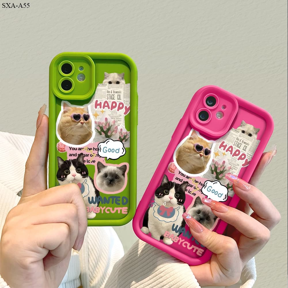 Capa Para Samsung Galaxy A56 A55 A54 A53 A52 A52S A36 A35 A34 A32 4G 5G Capinha Soft Silicone Capinha Celular TY0093