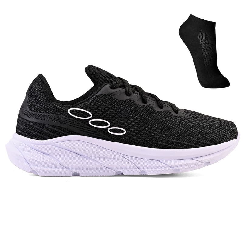 Kit Tenis Esportivo Masculino Feminino Academia Treino Leve + Meia