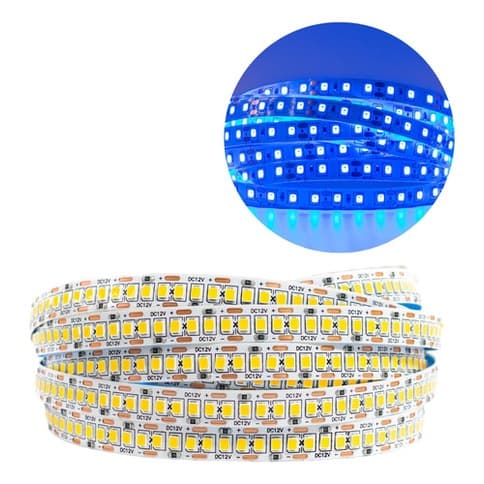 Fita LED Azul IP20 3528 240SMD 12v 5 metros Iluminação de Teto para Perfil Luminária de LED