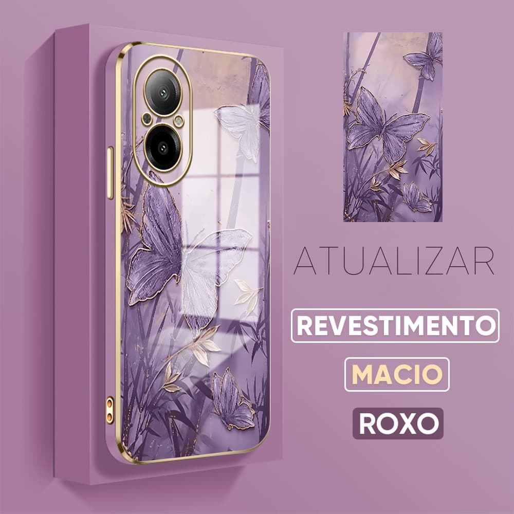 Capa Para Capinha Realme C67 4G Borboleta Bonita De Celular 1184