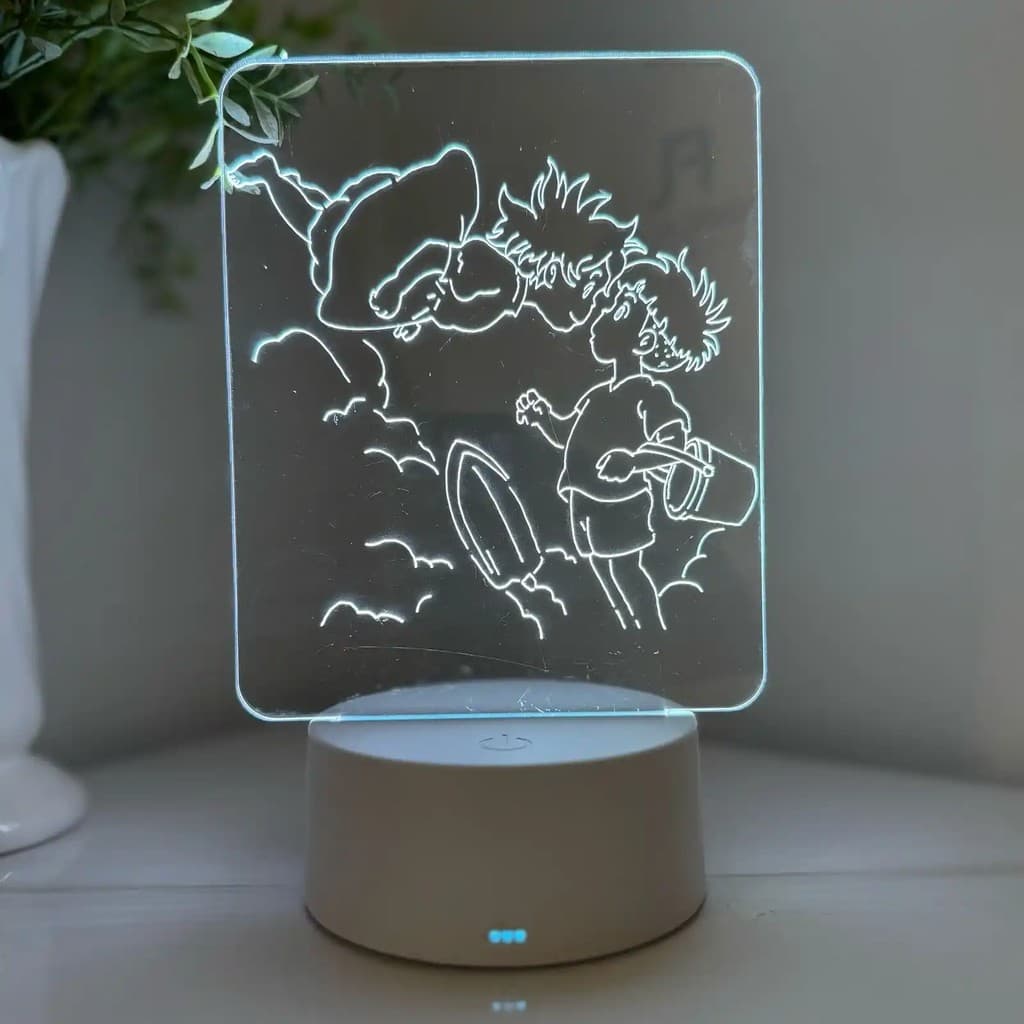 Luminária LED 3D Em Acrílico Abajur Presente Criativo - Luminária LED - PONYO