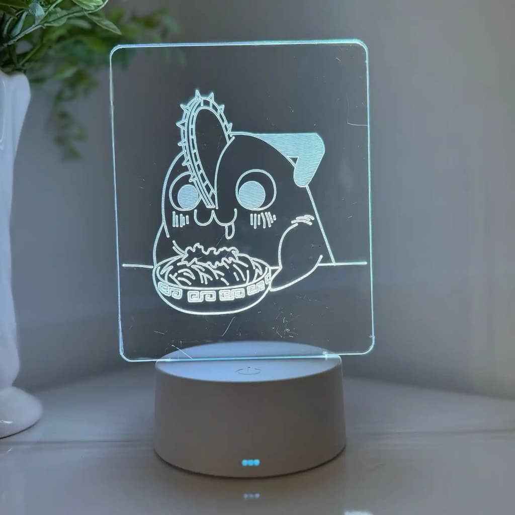 Luminária LED 3D Em Acrílico Abajur Presente Criativo - Luminária LED - POCHITA