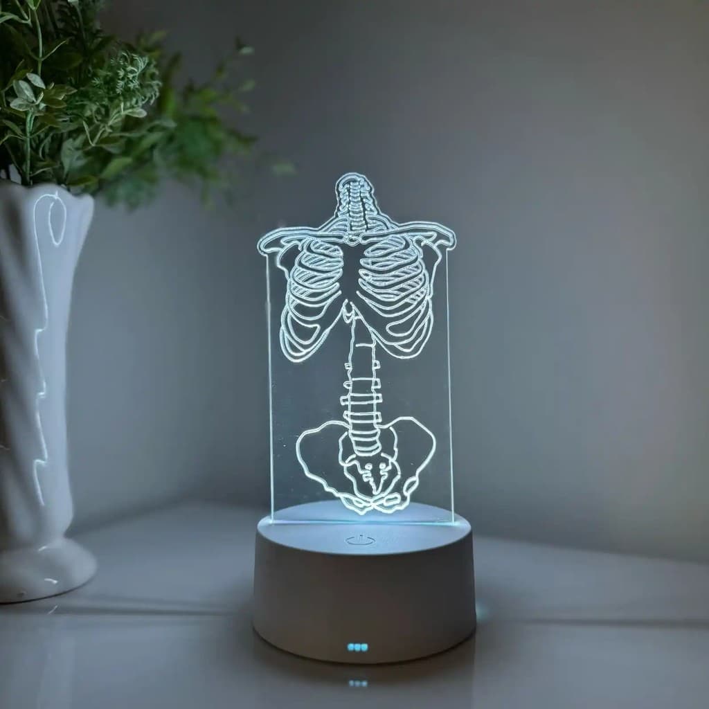Luminária LED 3D Em Acrílico Abajur Presente Criativo - Luminária LED - MEDICINA - 01