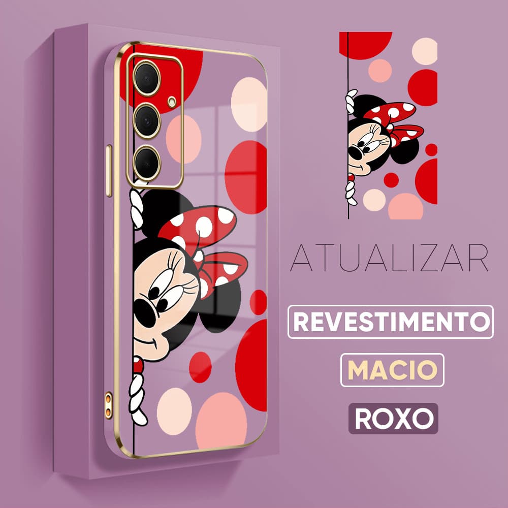 Capa Capinha Para Samsung Galaxy A35 5G Mickey Minnie Mouse De Celular 1360