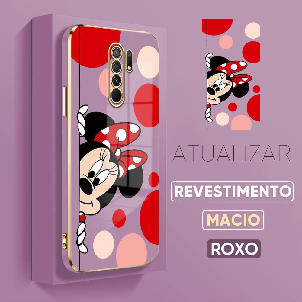 Capa Para Capinha Xiaomi Redmi 9 Mickey Minnie Mouse De Celular 1360