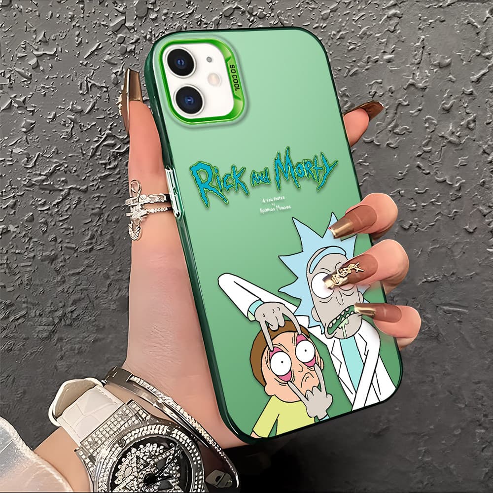 Capinha Para iPhone 11 Rick Morty dura Case De Celular 2109