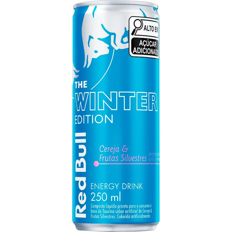 Kit com 4 Energético Red Bull Winter Edition Lata com 250ml
