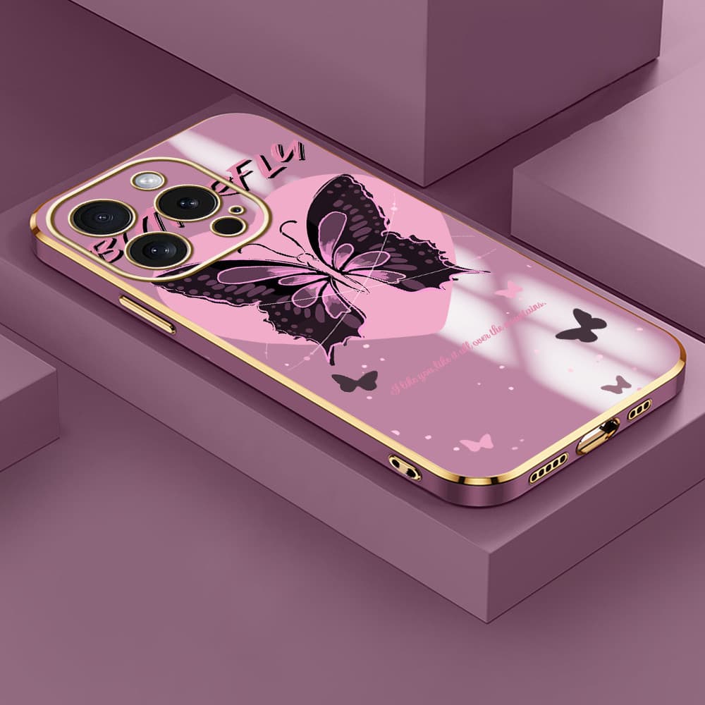 Capinha Para iPhone 15 Pro Capa Borboleta Bonita De Celular 1080