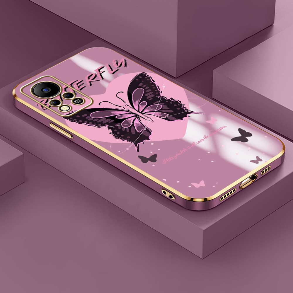 Capinha Para Infinix Hot 11S NFC Capa Borboleta Bonita De Celular 1080
