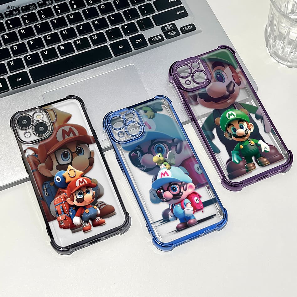 Capa Para Motorola Moto G06 G17 G35 G15 G05 G75 G60 G32 5G Capinha Super Mario Celular 0006 FS