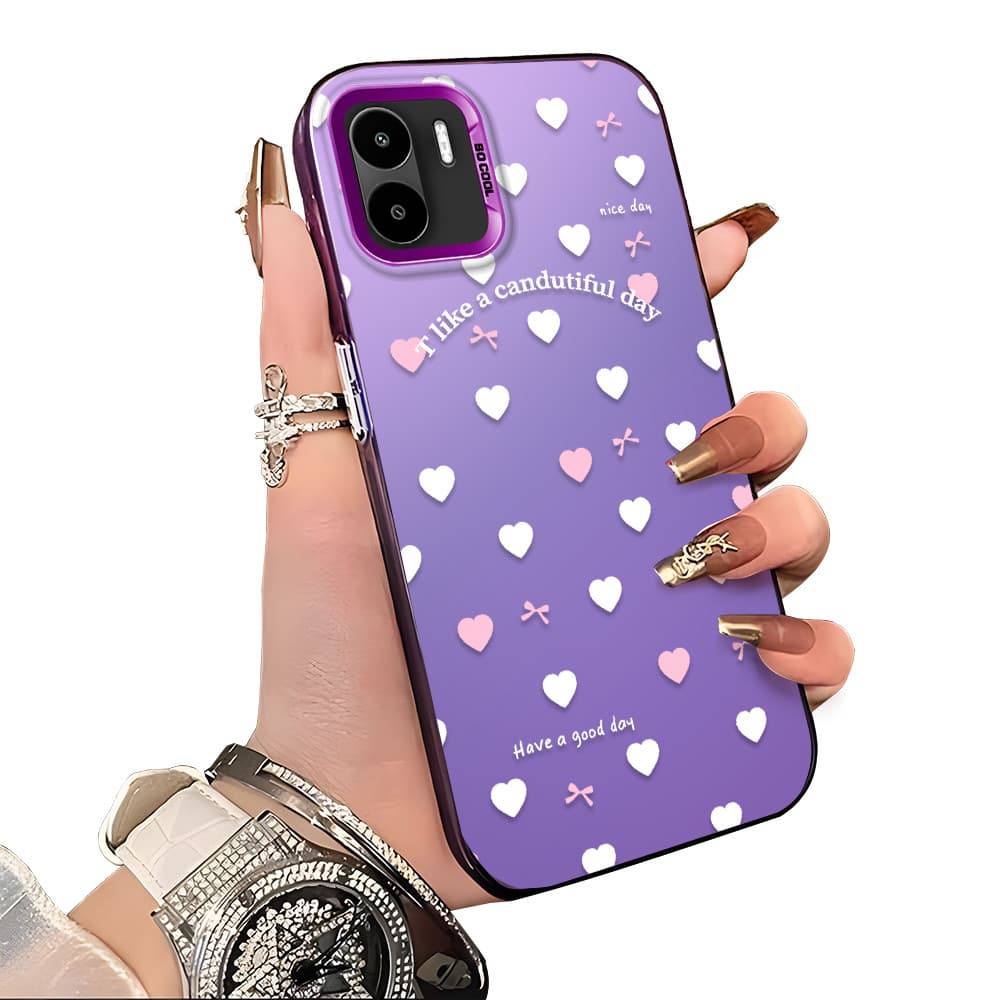 Capa Para Xiaomi Redmi A1 A2 Capinha De Silicone Anti choque roxo Celular verde estampada criativa Case CY2875