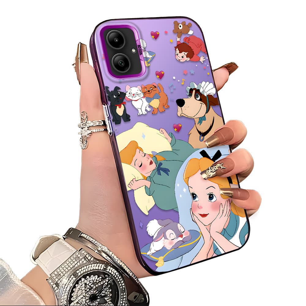 Capa Para Samsung Galaxy A05 Capinha De Silicone Anti choque roxo Celular verde estampada criativa Case CY2879