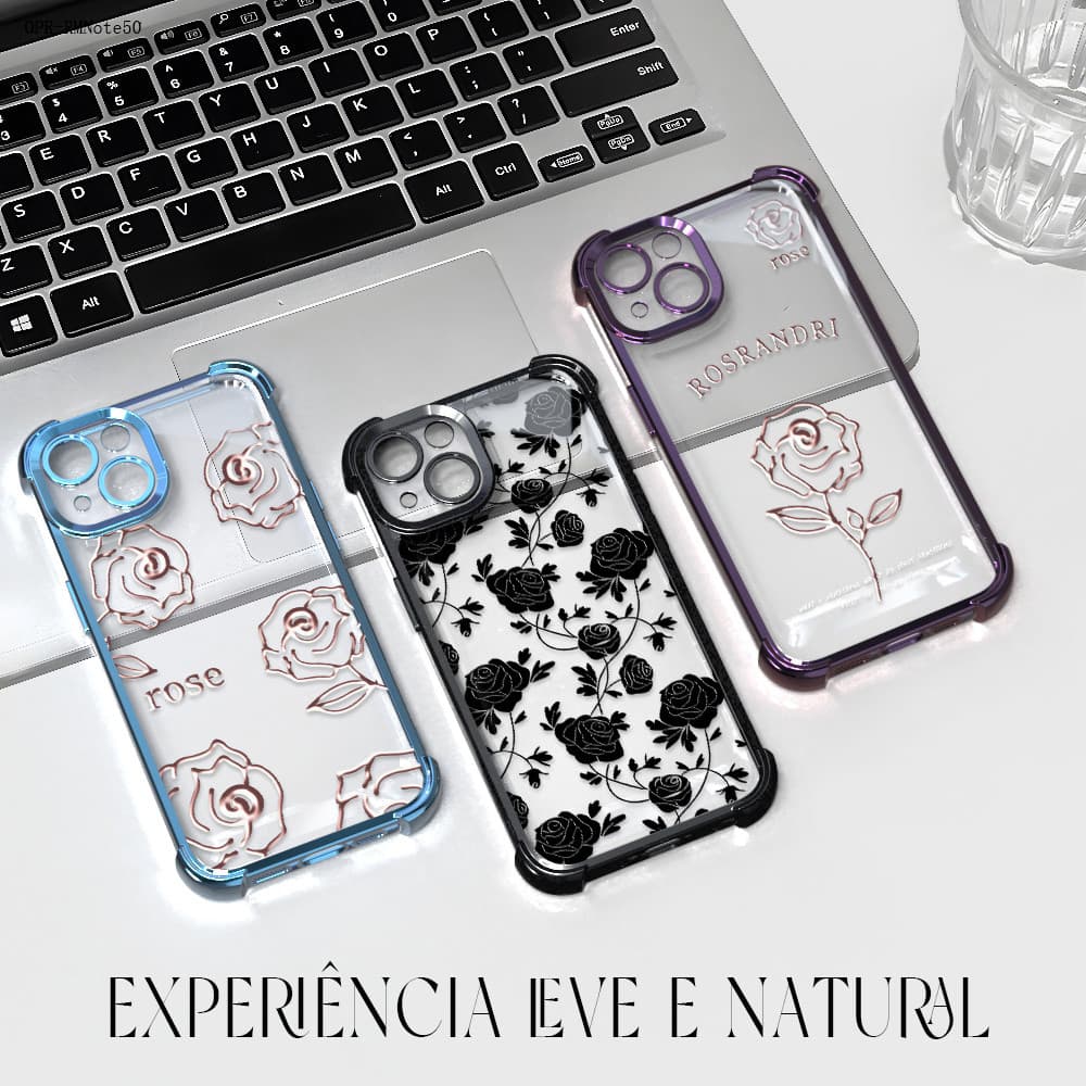 Capa Para Realme Note 60 60X 50 C61 C53 C63 C55 C51 Case Capinha Transparente Protetora De Celular Anti Impacto SJ0478