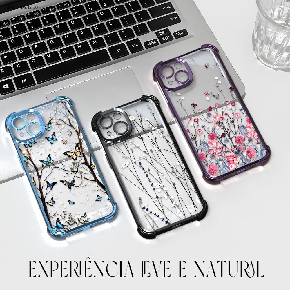 Capa Para Realme Note 50 C61 C53 C63 C55 C51 Case Capinha Transparente Protetora De Celular Anti Impacto SJ0479
