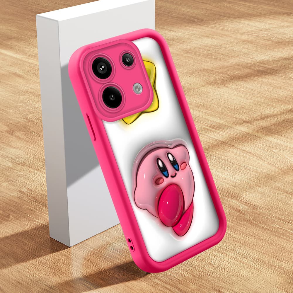Capinha Para Xiaomi Poco X6 Redmi Note 13 Pro Neo 5G Capa Macia Case De Anti choque verde estampada rosa Celular TY1695