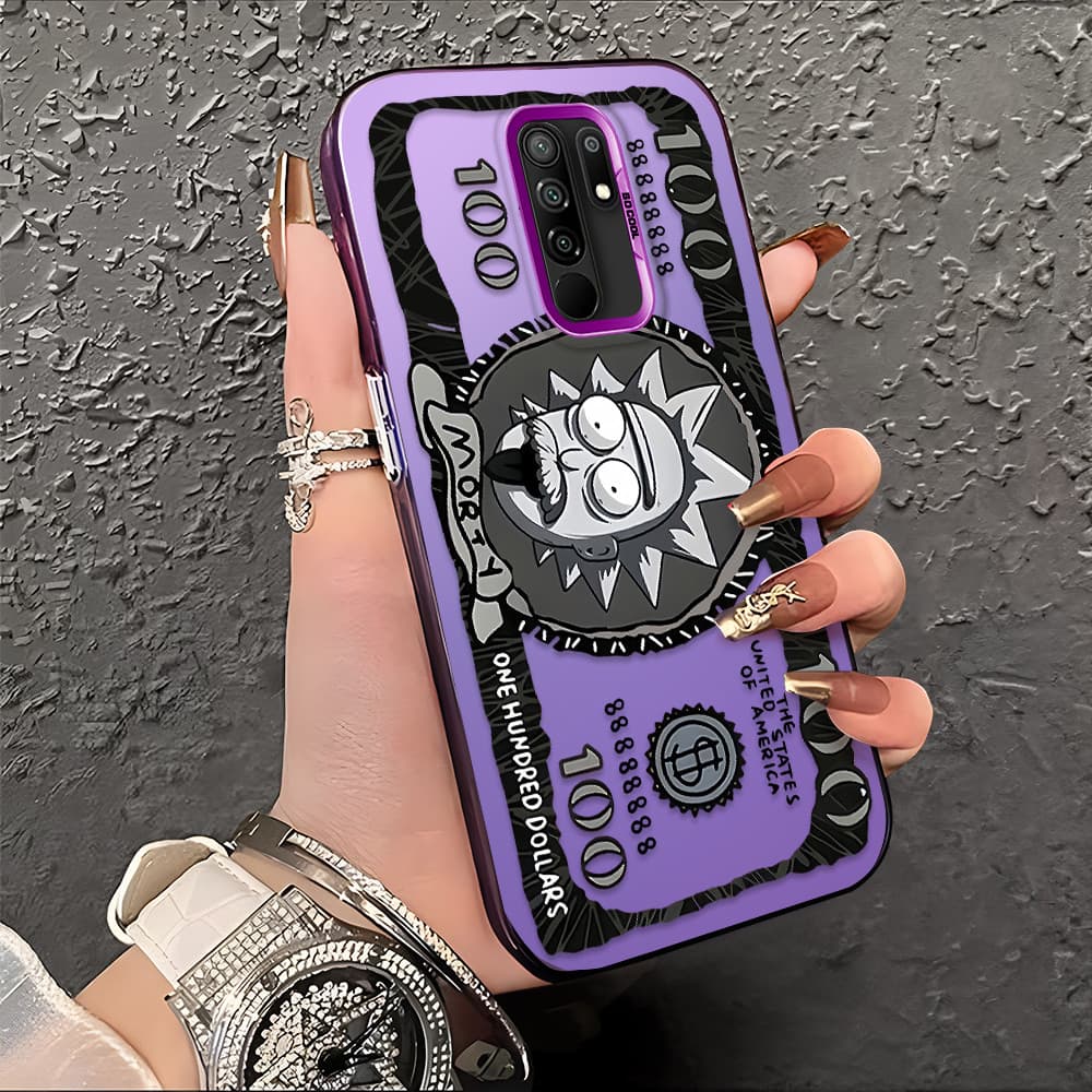 Capa Para Xiaomi Redmi 9 Capinha De Silicone Anti Choque Roxo Celular Verde Estampada Criativa Case CY2832