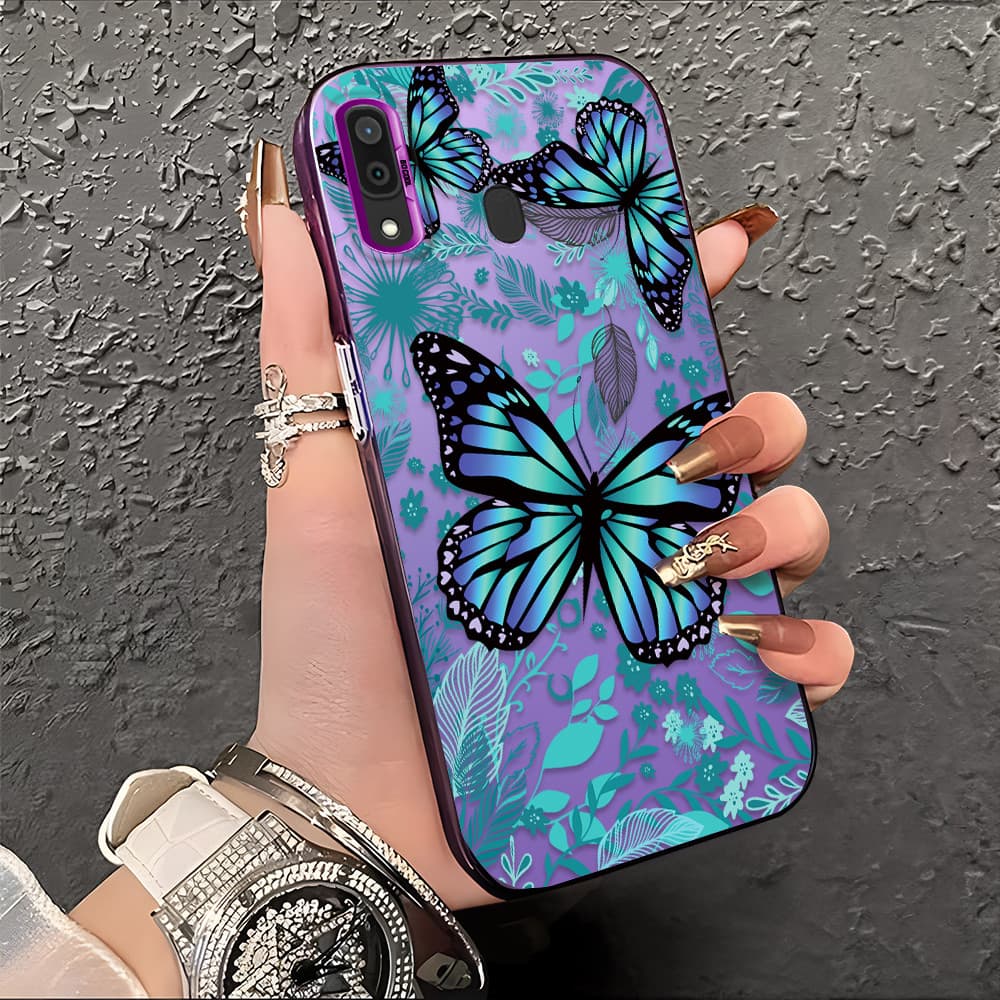 Capa Para Samsung Galaxy A30 A20 Capinha De Silicone Anti Choque Roxo Celular Verde Estampada Criativa Case CY2829