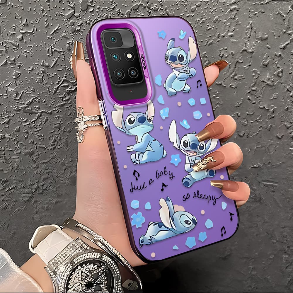 Capa Para Xiaomi Redmi 10 Capinha De Silicone Anti Choque Roxo Celular Verde Estampada Criativa Case CY2743