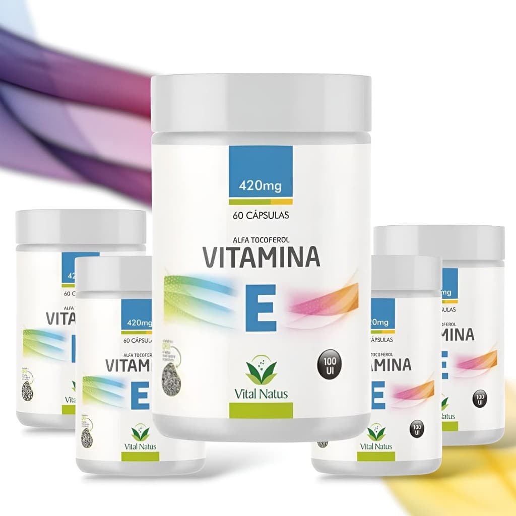6 Vitamina E Tocoferol Suplemento Alimentar 60 Capsulas