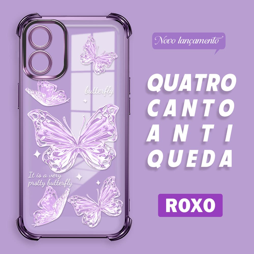 Capinha Para Motorola Moto E13 Capa de Transparente Anti Choque Celular FS0467