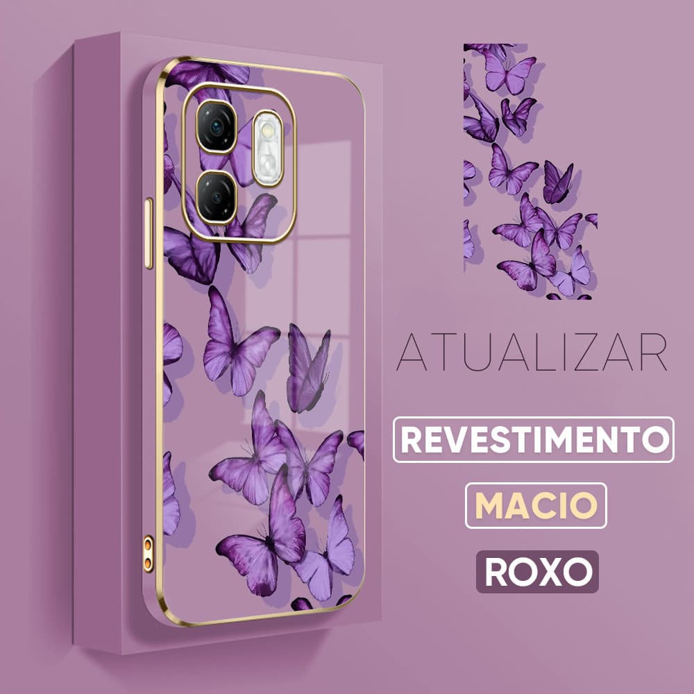 Capinha Para Infinix Smart 9 Hot 50i Capa Borboleta Bonita De Celular 2048