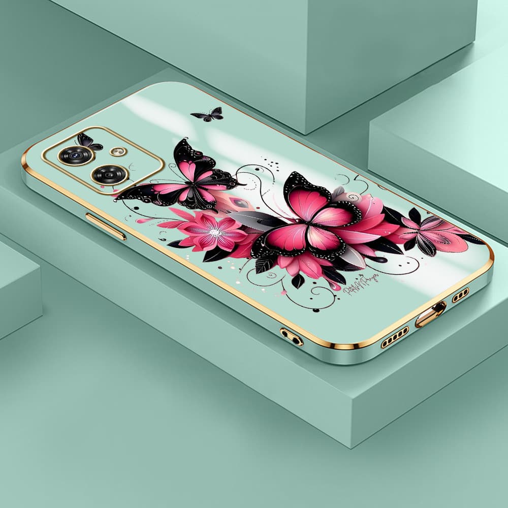 Capinha Para Motorola Moto G54 5G Capa Borboleta Bonita De Celular 2049
