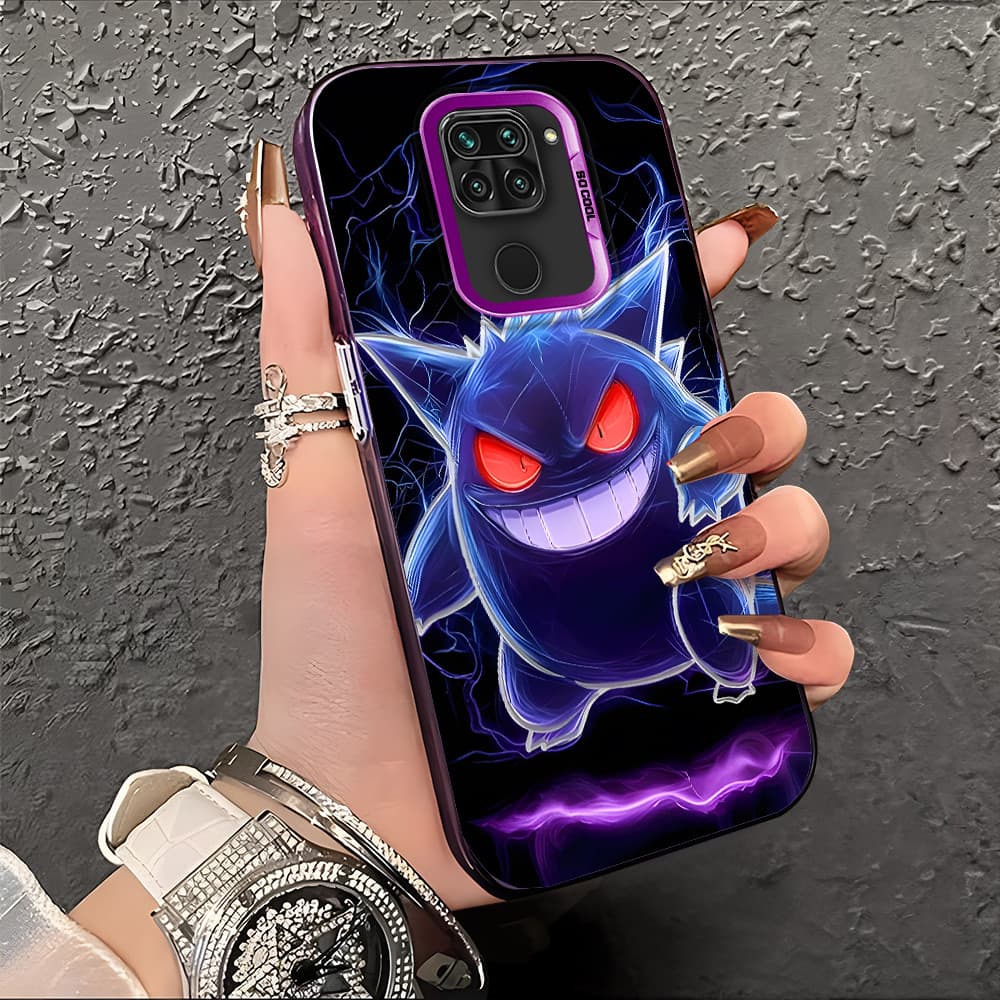 Capa Para Xiaomi Redmi Note 9 Capinha De Silicone Anti Choque Roxo Celular Verde Estampada Criativa Case CY3121