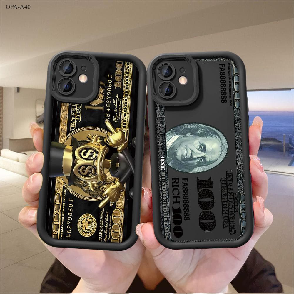 Capa Para OPPO A40 A60 4G 5G Capinha De Celular Macio Preto Normal Silicone Case 6074 TYB