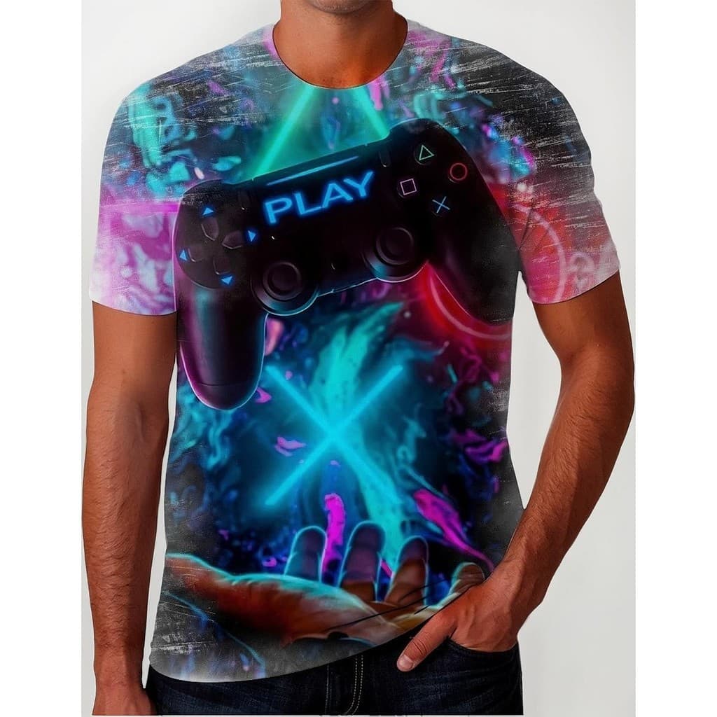 Camisa Camiseta Envio Hoje Games Jogos Videogame Controle 05