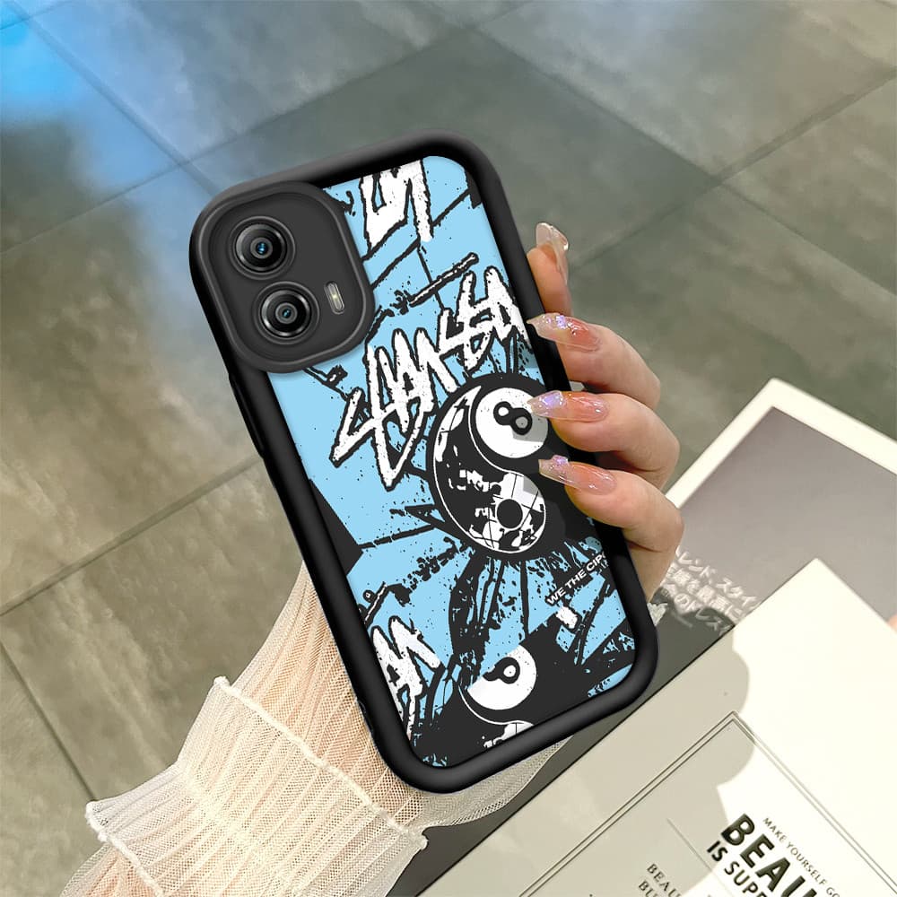 Capinha Para Motorola Moto G53 5G Case Normal Capa De Celular Preto Macio Silicone 6278 TYB