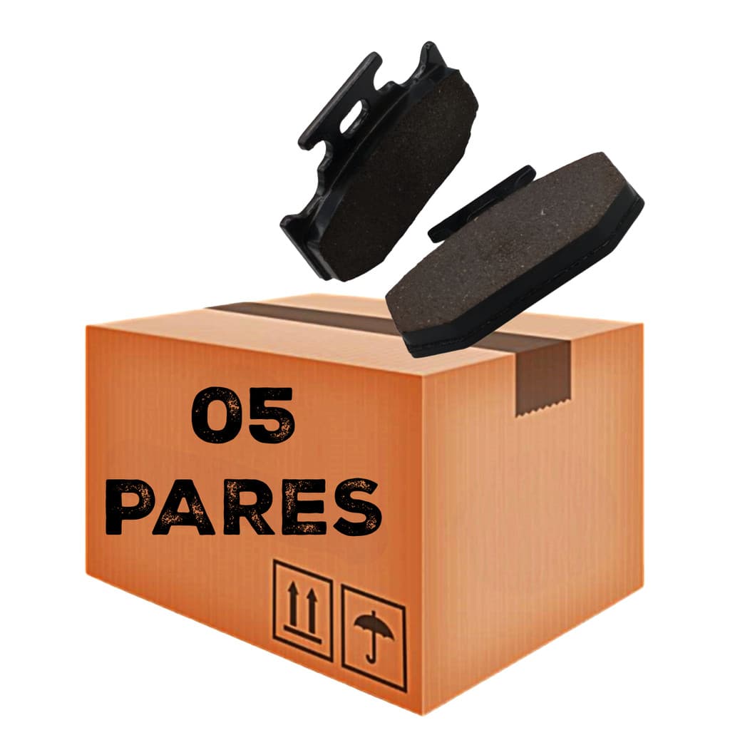 Kit 05 Pares De Pastilha de Freio Traseiro Moto Modelo Moto FZ 15 2023