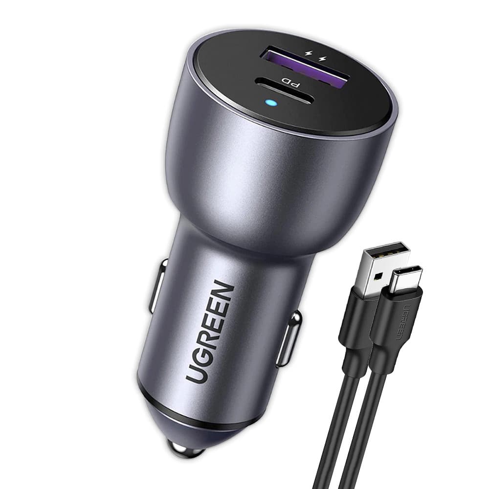 Carregador Veicular Ugreen 2 em 1Usb-A e USB-C 42.5W +Cabo (K-3746-3082)