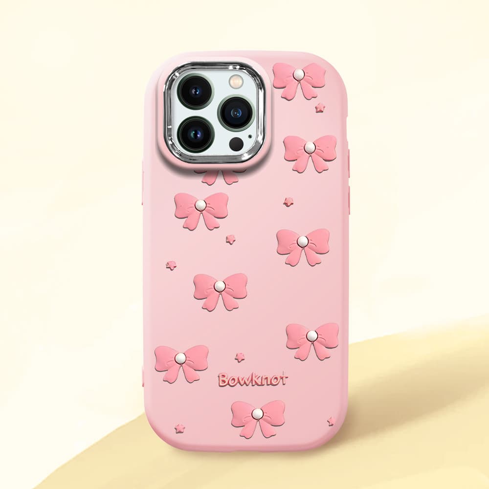Capa Para iPhone 12 Pro Max Normal Capinha Do Silicone Celular Bow Estampada Capas Case PD 1424