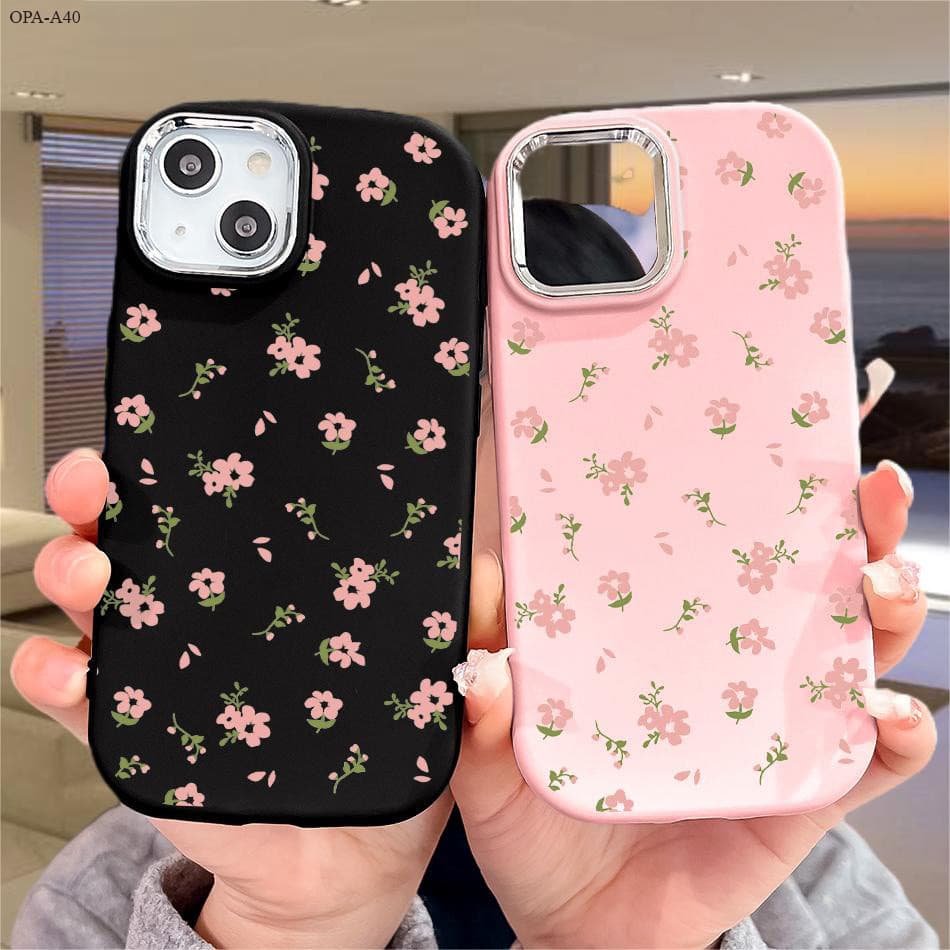 Capinha Para OPPO A40 A60 4G 5G Open Lens Capa De Celular Macia Silicone Normal Telephone Preta Rosa Case 0158 PD