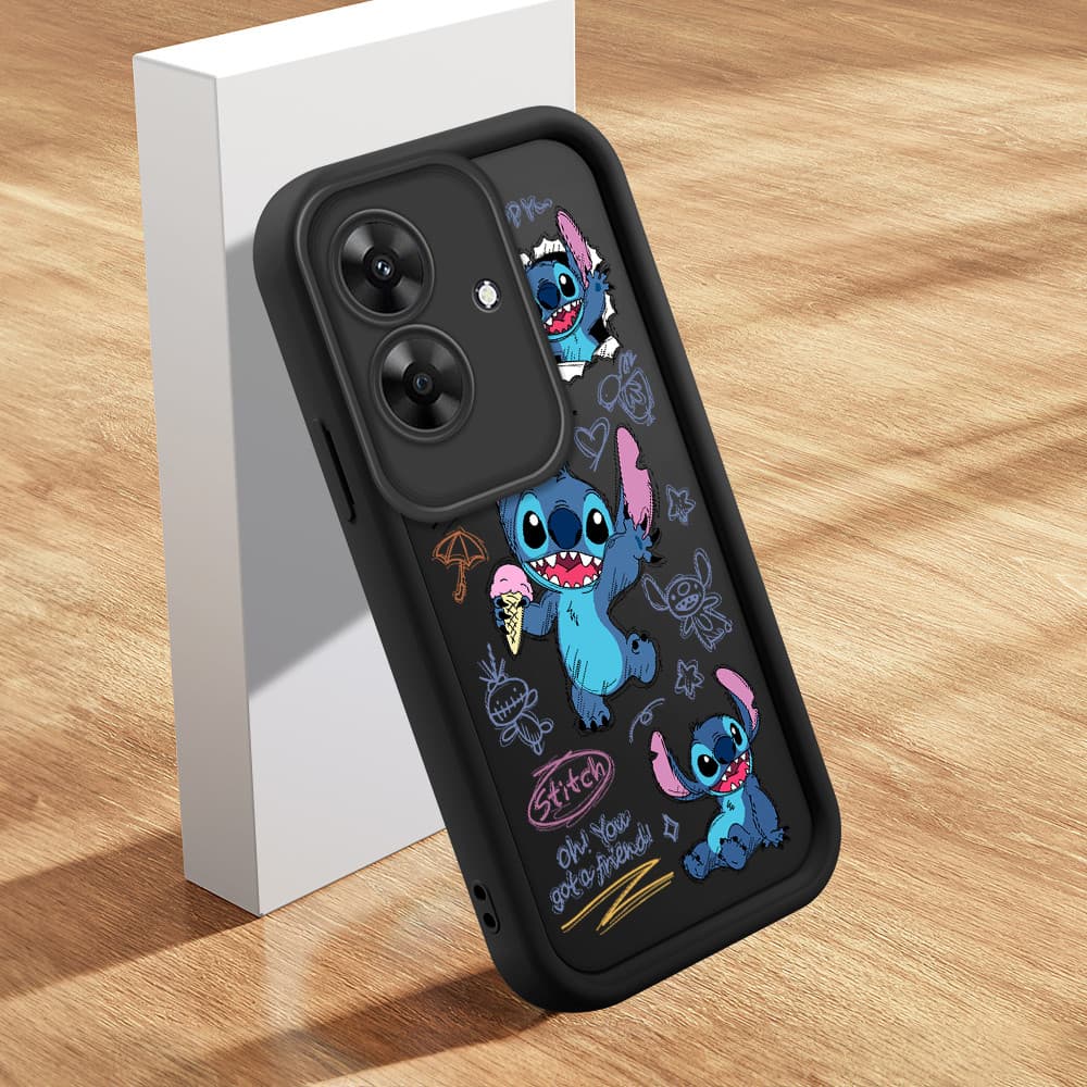 Capinha Para Realme Note 60 60X Narzo N61 Capa De Celular Macia Silicone Protetora Preta Case BTY 5619