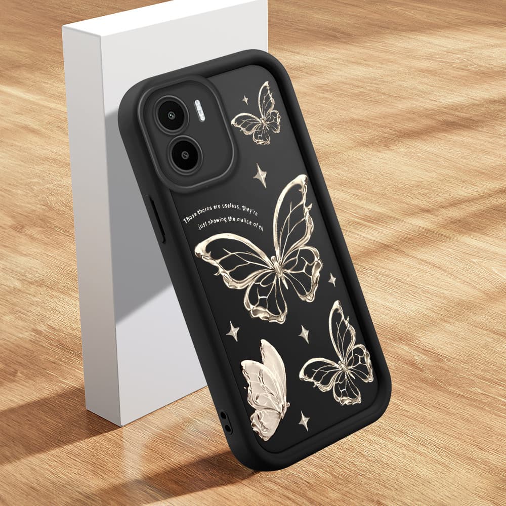 Capinha Para Xiaomi Redmi A1 A2 Capa De Celular Macia Silicone Protetora Preta Case BTY 5688