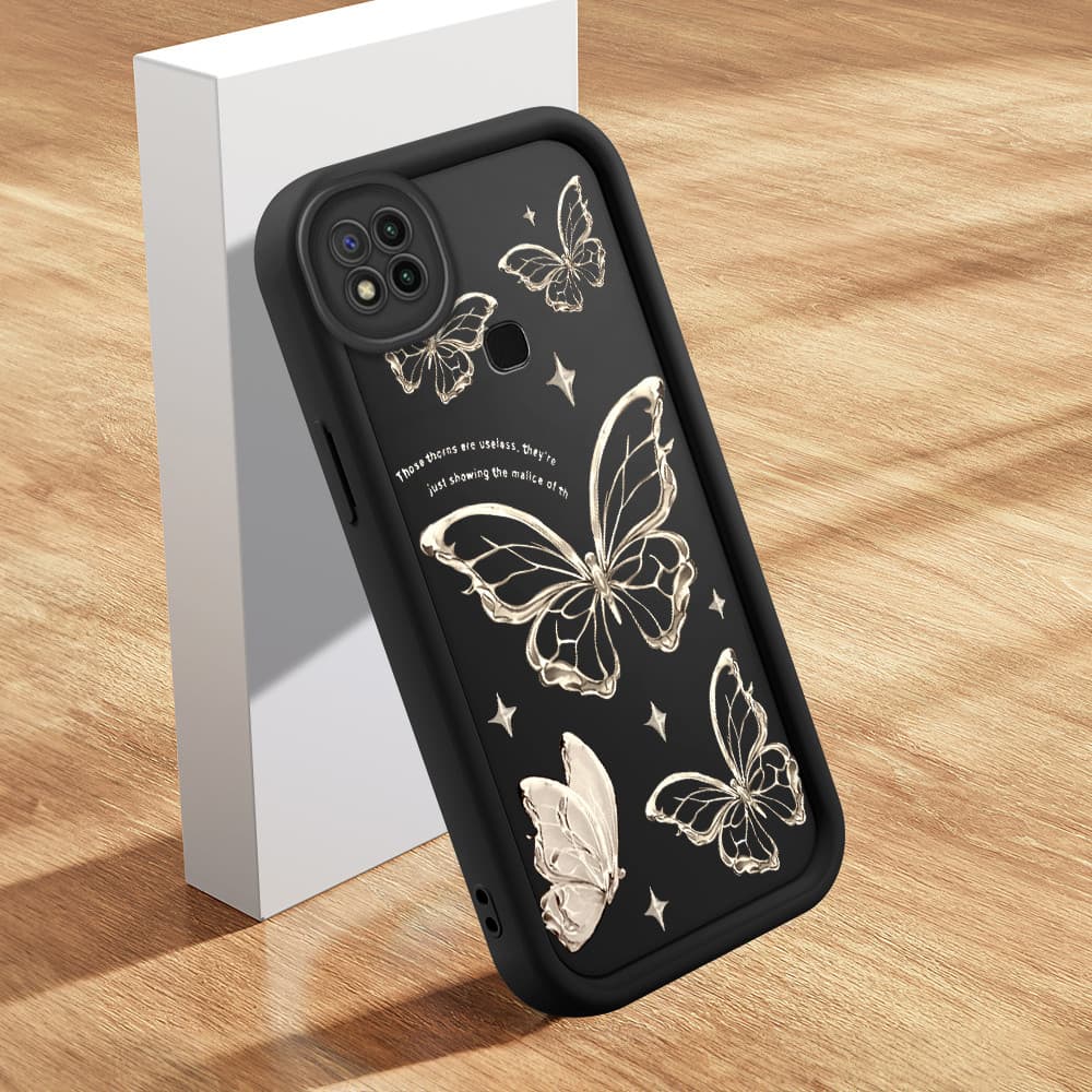 Capinha Para Xiaomi Redmi 9C 10A Capa De Celular Macia Silicone Protetora Preta Case BTY 5688