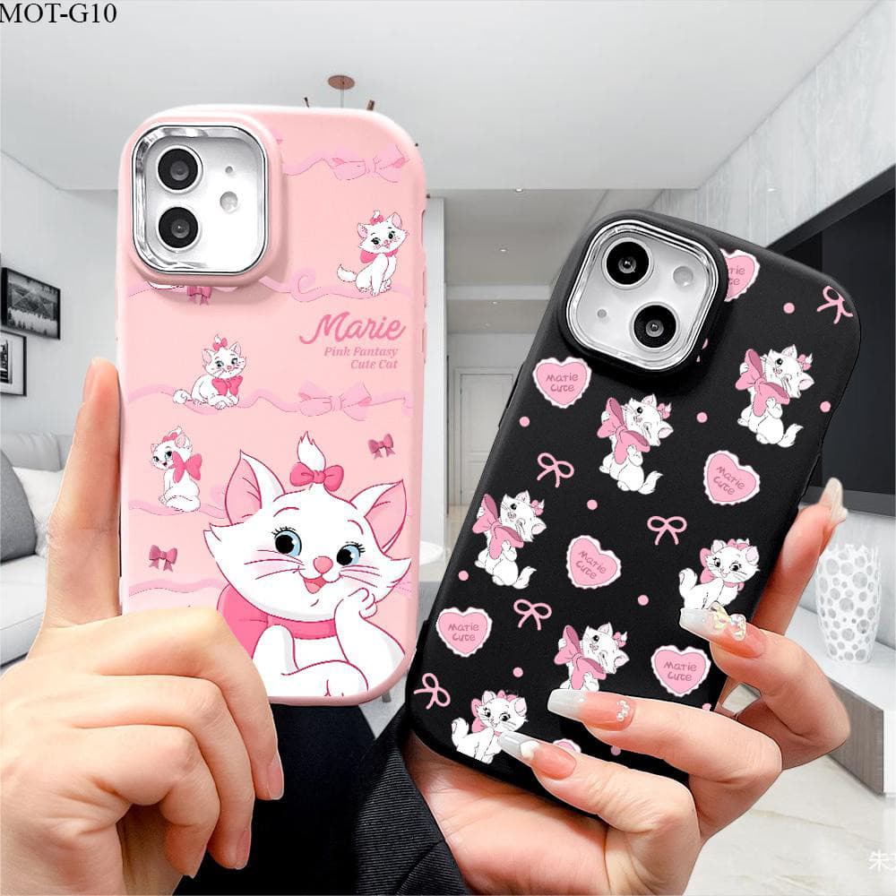 Capinha Para Motorola Moto G17 G15 G10 G14 G20 G22 G23 G24 G30 G31 G32 Capa De Celular Marie Silicone Macio Rosa 0093 PD
