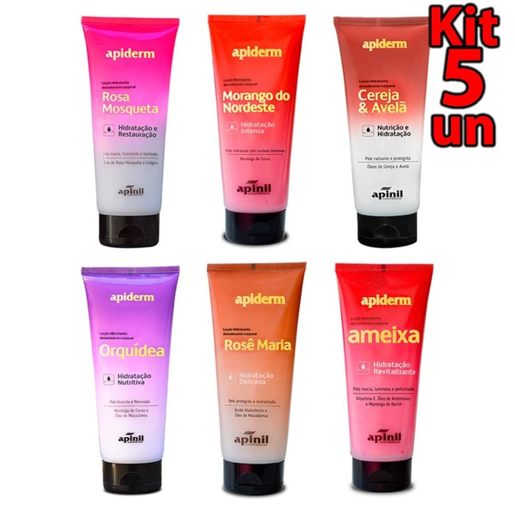 Loção Hidratante Corporal Apiderm 190g Apinil Nutrição e Hidratação Profunda