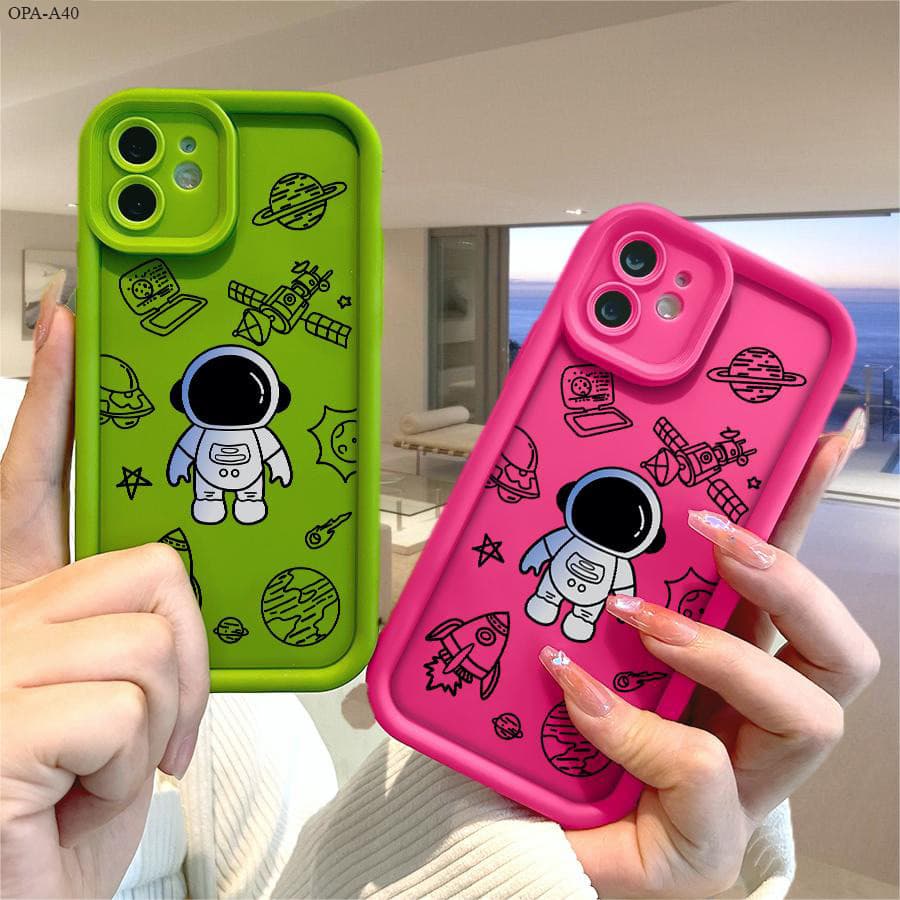 Capinha Macia Para OPPO A40 A60 4G 5G Capa De Celular Case Protetora Normal Verde Rosa Silicone 0792 TY